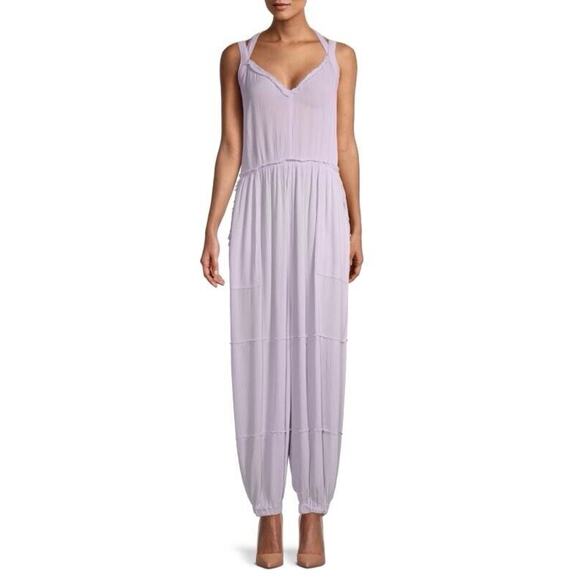 Free People Movement Jumpsuit Size XS Dancin Till Dawn Lavender Purple - Picture 4 of 16